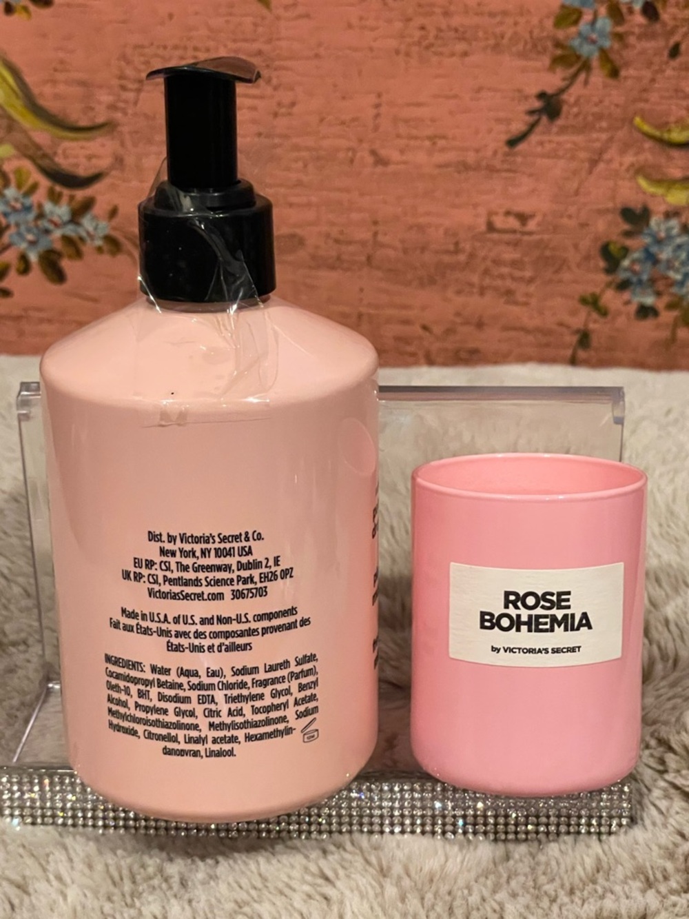 Victoria's Secret Rose Bohemia Pink Liquid Hand Wash and Candle - Picture 2 of 5